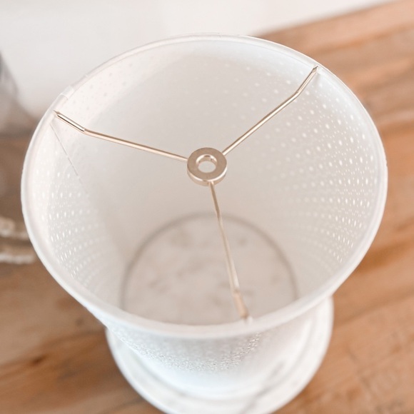 Aspen creative ivory little star drum cylinder lamp shade - Picture 3 of 5